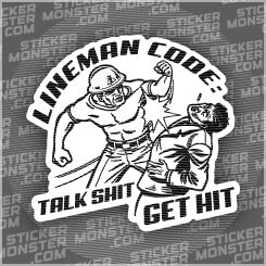 #70 LINEMAN - HARDHAT STICKER