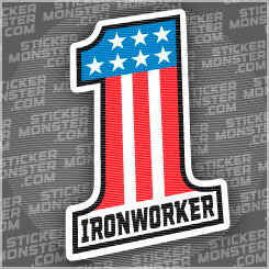 #3 IRONWORKER - HARDHAT STICKER