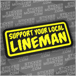 #13 LINEMAN - HARDHAT STICKER