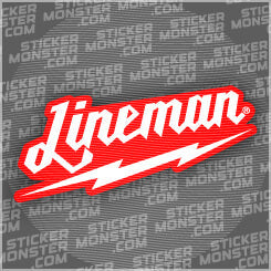 #18 LINEMAN - HARDHAT STICKER