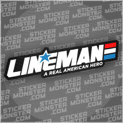 #31 LINEMAN - HARDHAT STICKER