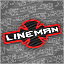 #34 LINEMAN - HARDHAT STICKER