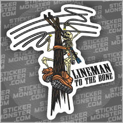 #63 LINEMAN - HARDHAT STICKER