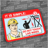 #67 LINEMAN - HARDHAT STICKER