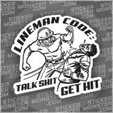 #70 LINEMAN - HARDHAT STICKER