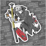 #83 LINEMAN - HARDHAT STICKER