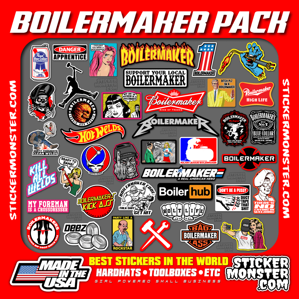 Boilermaker Life Sticker BOILERMAKER PACK – STICKERMONSTER.COM