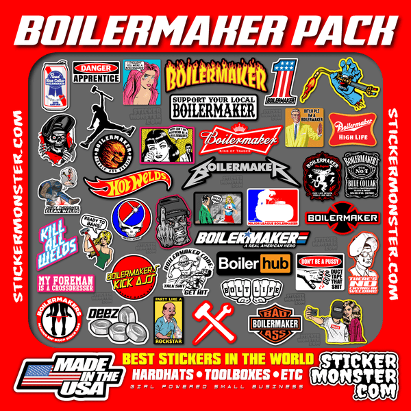 Boilermaker Life Sticker BOILERMAKER PACK – STICKERMONSTER.COM