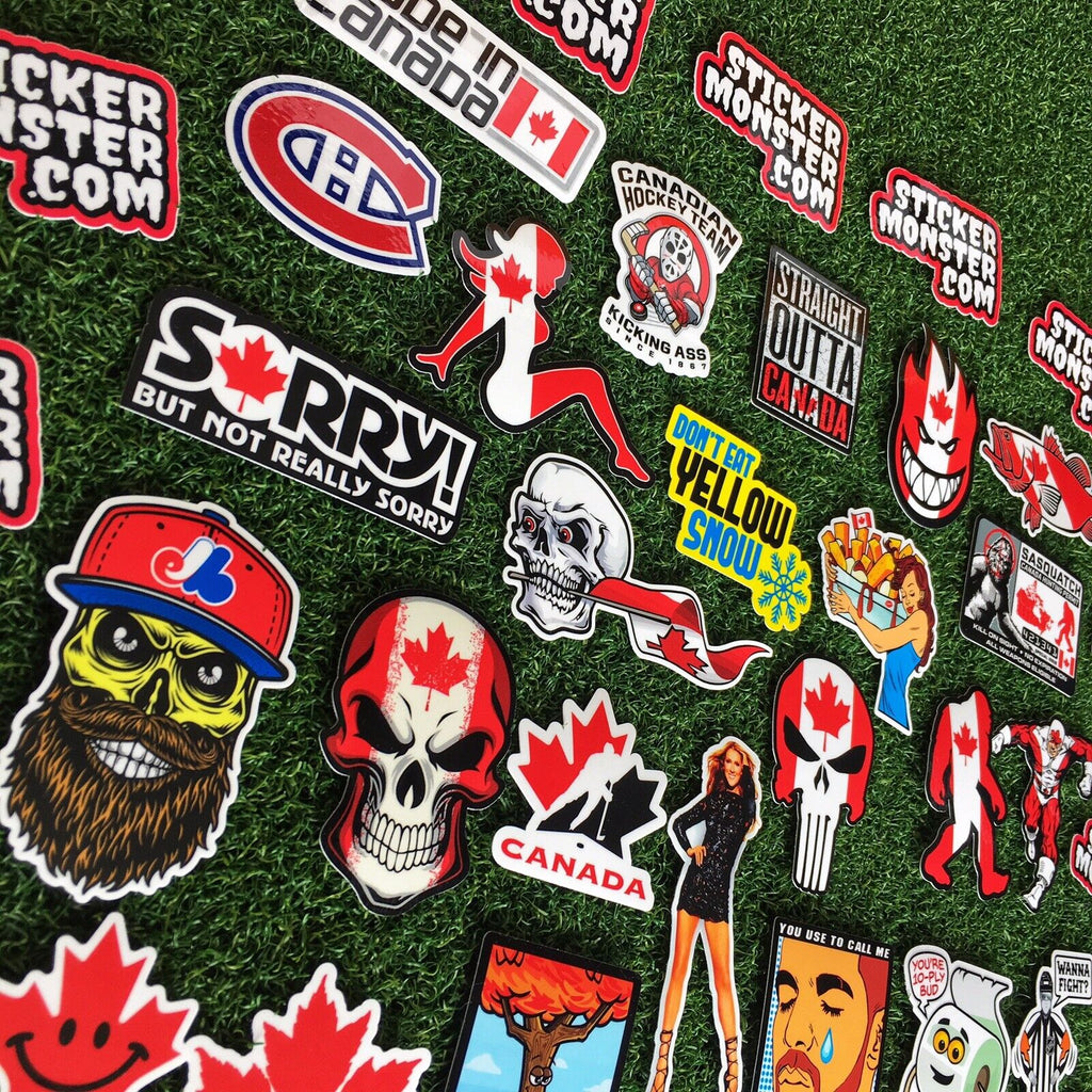 Canada Sticker Sample CANADA PACK – STICKERMONSTER.COM