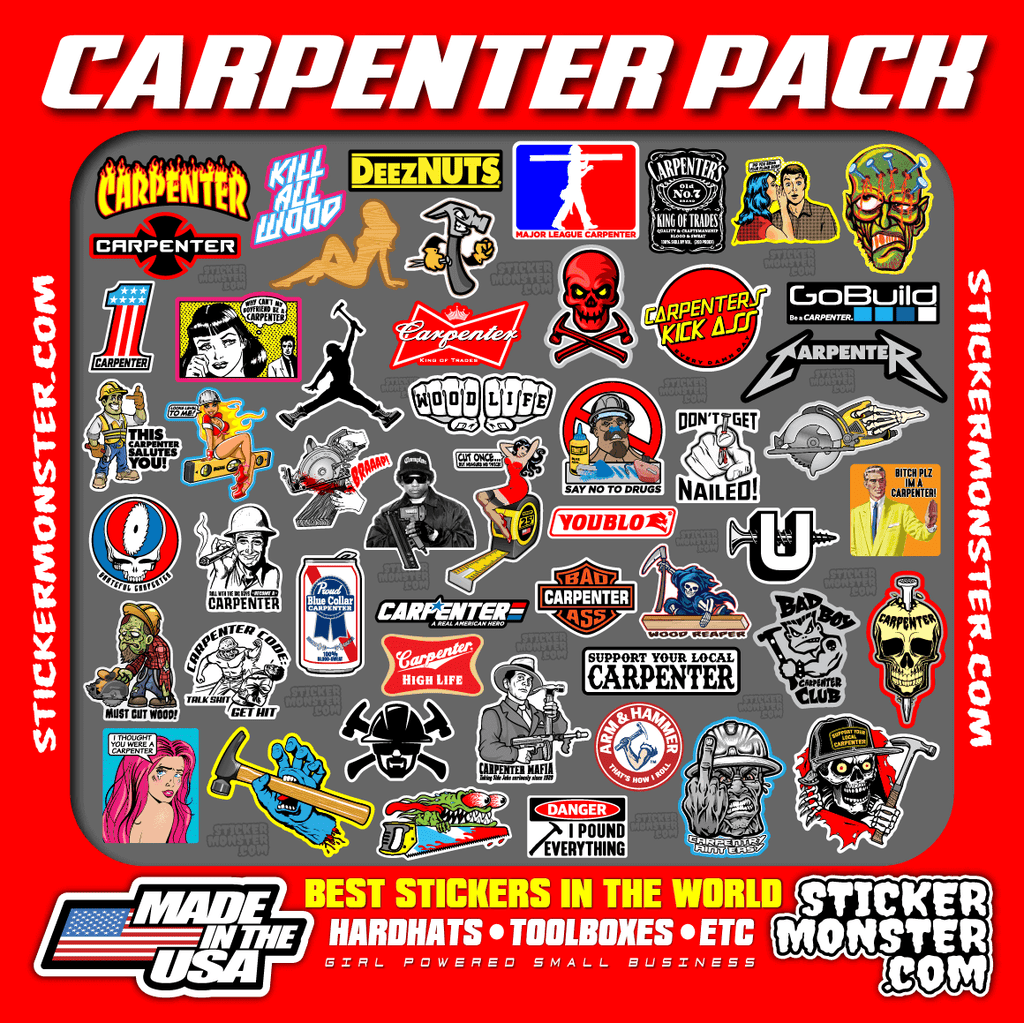 CARPENTER PACK – STICKERMONSTER.COM