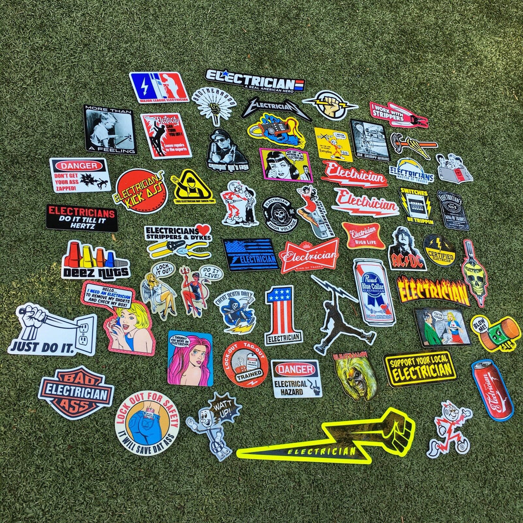 ELECTRICIAN PACK – STICKERMONSTER.COM