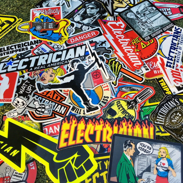 ELECTRICIAN PACK – STICKERMONSTER.COM