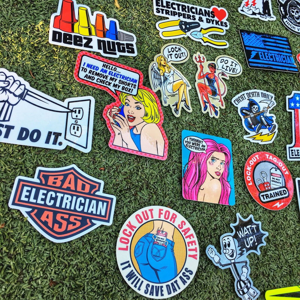 ELECTRICIAN PACK – STICKERMONSTER.COM