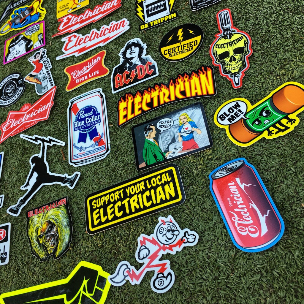 ELECTRICIAN PACK – STICKERMONSTER.COM