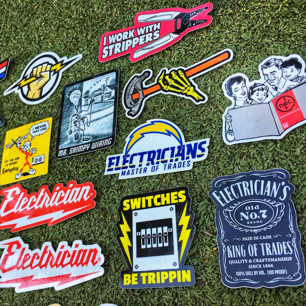 ELECTRICIAN PACK – STICKERMONSTER.COM