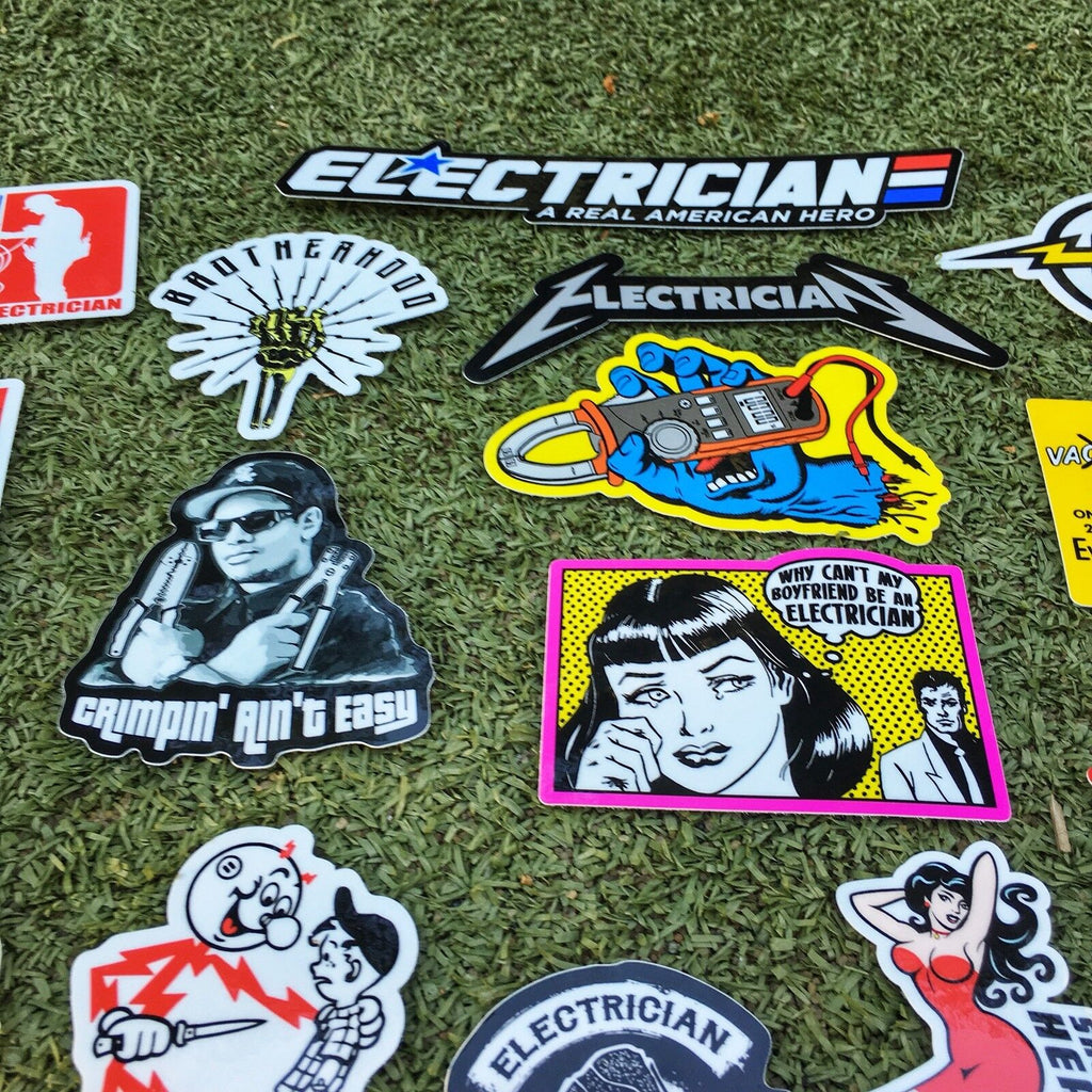 ELECTRICIAN PACK – STICKERMONSTER.COM