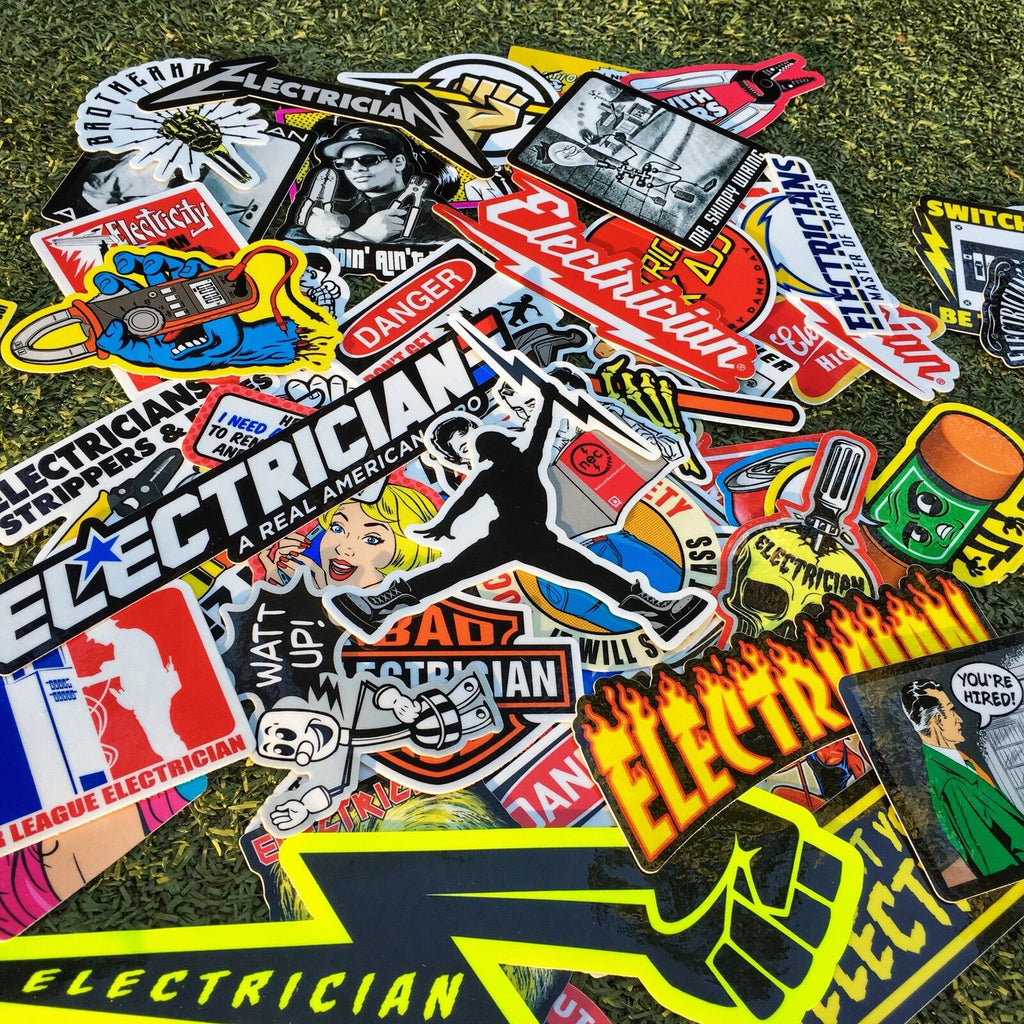 ELECTRICIAN PACK – STICKERMONSTER.COM