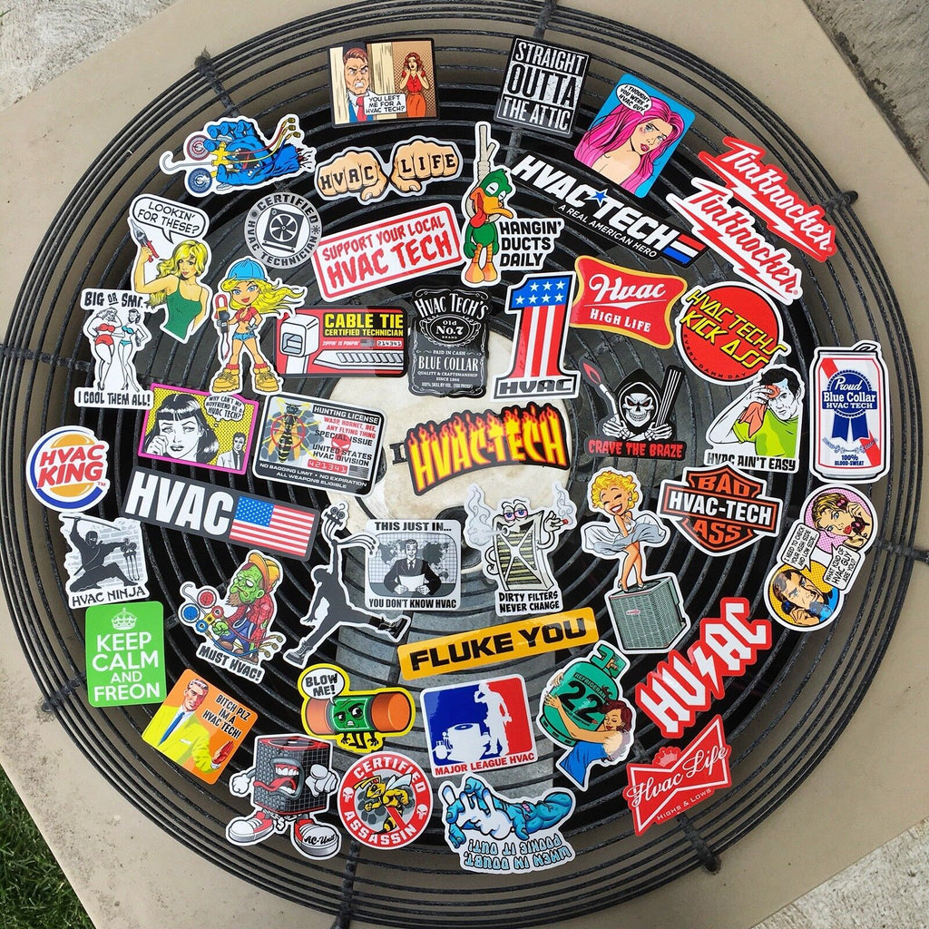 Spec Tech Sticker HVAC TECH PACK – STICKERMONSTER.COM