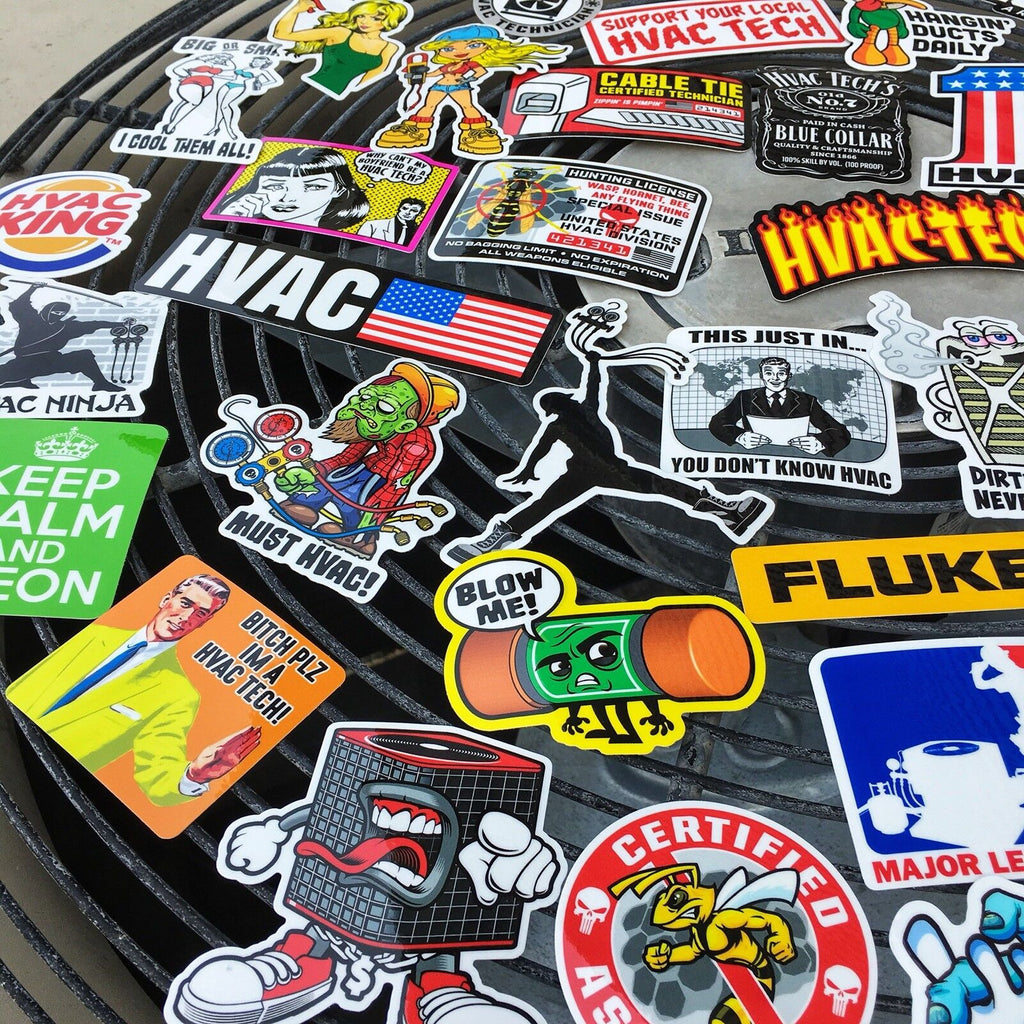 Gas Tech Sticker HVAC TECH PACK – STICKERMONSTER.COM