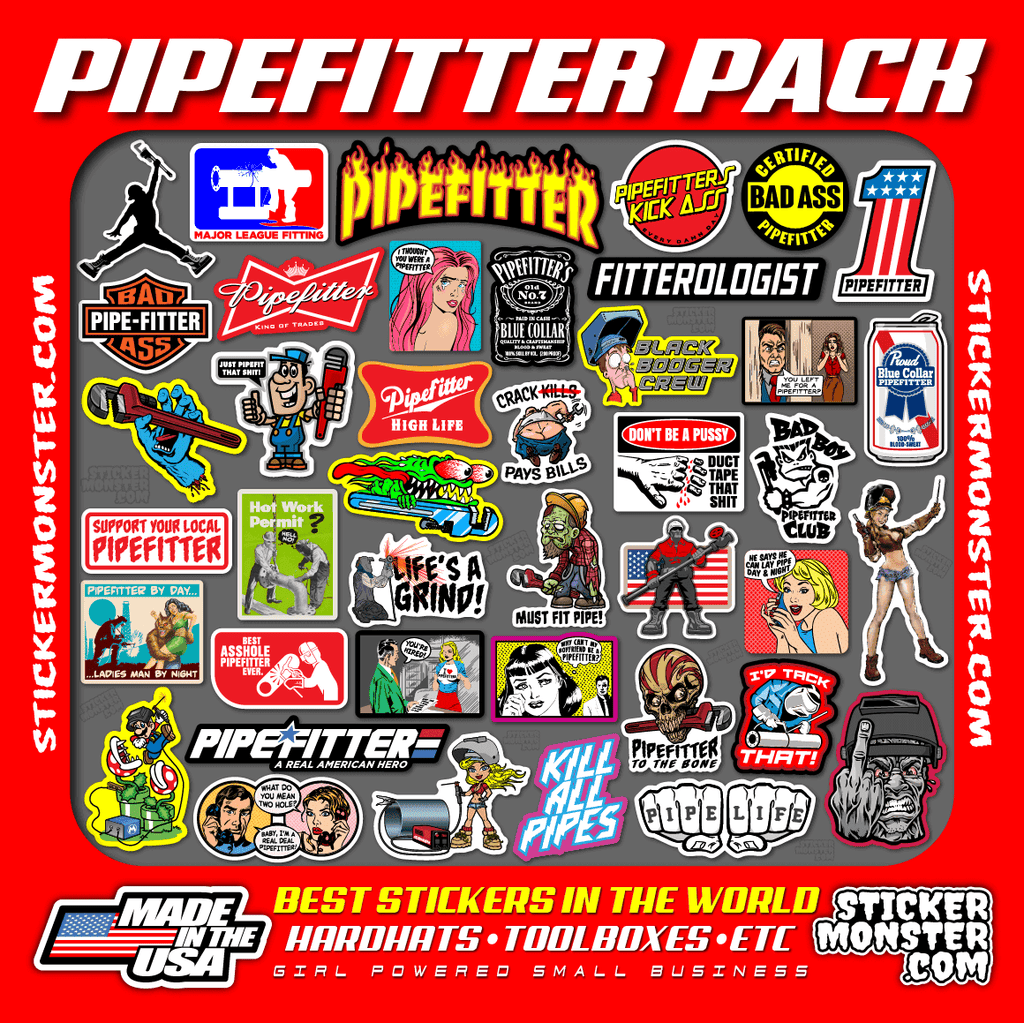 PIPEFITTER PACK – STICKERMONSTER.COM