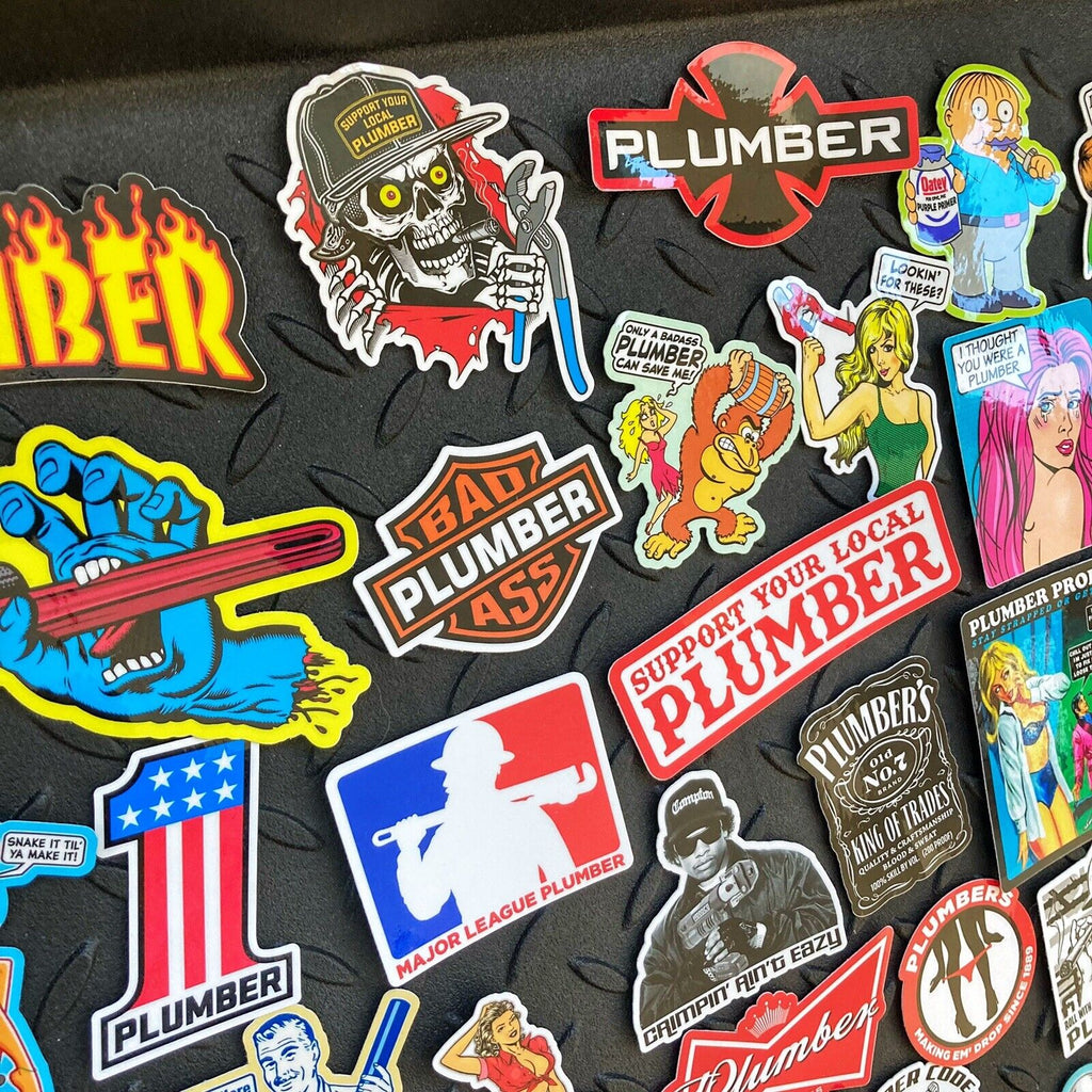 Master Plumber Sticker PLUMBER PACK – STICKERMONSTER.COM