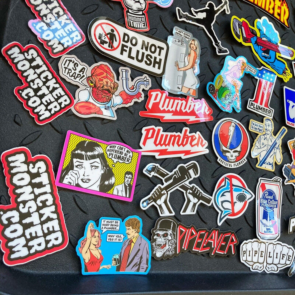Master Plumber Sticker PLUMBER PACK – STICKERMONSTER.COM