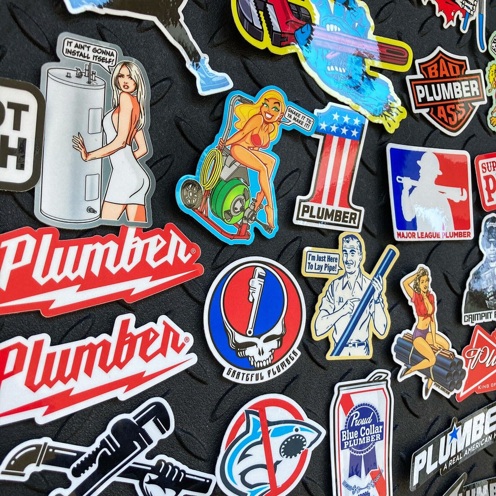 Master Plumber Sticker PLUMBER PACK – STICKERMONSTER.COM