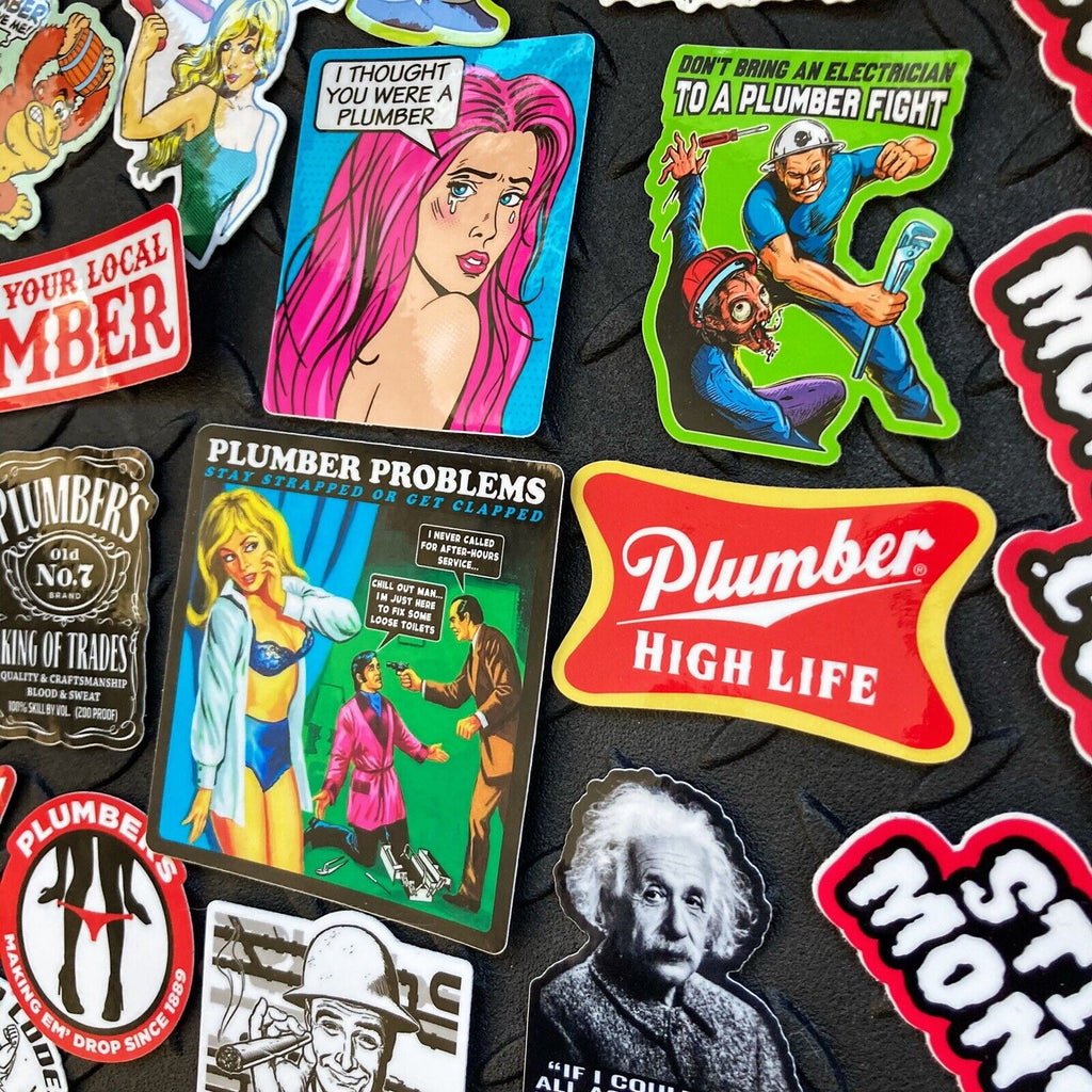 Master Plumber Sticker PLUMBER PACK – STICKERMONSTER.COM