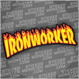 #5 IRONWORKER - HARDHAT STICKER