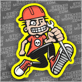 #9 IRONWORKER - HARDHAT STICKER