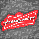 #12 IRONWORKER - HARDHAT STICKER