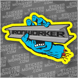 #13 IRONWORKER - HARDHAT STICKER