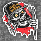 #19 IRONWORKER - HARDHAT STICKER