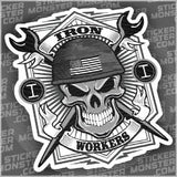 #30 IRONWORKER - HARDHAT STICKER