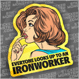 #35 IRONWORKER - HARDHAT STICKER