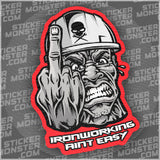 #39 IRONWORKER - HARDHAT STICKER