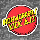 #41 IRONWORKER - HARDHAT STICKER